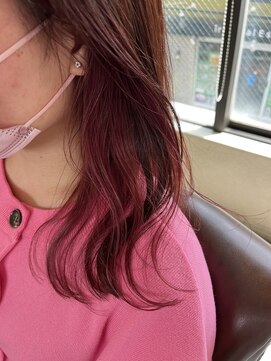 ナンバー エミライ 溝の口(N° emirai) 【インナーカラー】ピンクカラー