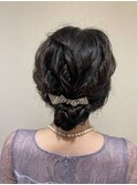 トップ カール タイト コンパクト シニヨン ヘアアレンジ
