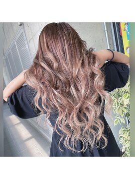 ガルボ ヘアー(garbo hair) #ガルボ#ハイライト#プルエクステ#ブリーチなし#ギャル