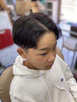 カットハウス パセリ お洒落キッズ☆センターパート☆　<理容室>/メンズ/バーバー/
