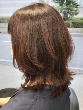 ヘアークリアー 春日部 大人可愛いミディアムレイヤースタイル/小顔効果◎/30代40代50代