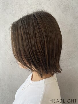 アーサス ヘアー デザイン 万代店(Ursus hair Design by HEADLIGHT) オリーブベージュ×外ハネボブ_807M15191