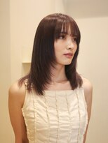 ネロ ヘアサロン ネイビー 渋谷(NERO HAIRSALON NAVY) 【赤津美奈】顔周りレイヤー×ラベンダーベージュ