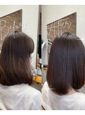 髪質改善ストレート