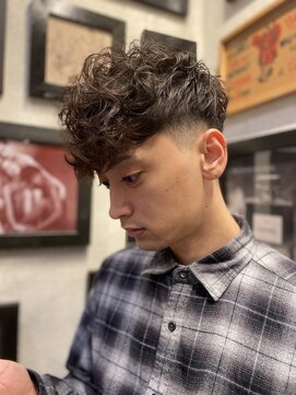 ヒロギンザ 大阪本店(HIRO GINZA) スペインカール×フェード