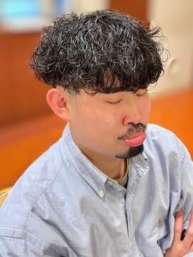 スカイ 亀戸店 (sky) ハイライト/マッシュパーマ/アッシュブラック<理容室>[亀戸]