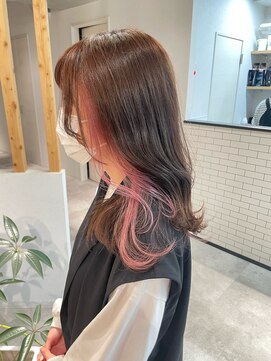 アイリー 名古屋(A/LEE) インナーカラー／ピンク