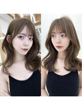 アフロートリノ(AFLOAT Leino) 大人可愛い韓国ヘア レイヤーカット似合わせ顔まわり前髪カット