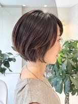 ミズチャーム(Ms.CHARM) ふんわりショート/透明感カラーブラウン
