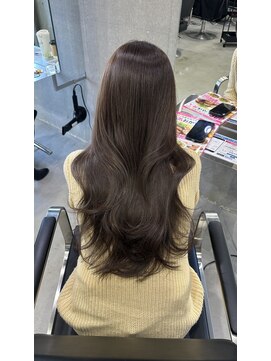 ラック(LUCK) 切りっぱなしボブ/エアリーロング/美髪/ピンクブラウン/船橋韓国