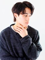 <翁長孝輔>センターパートにシースルーバングのマッシュウルフ