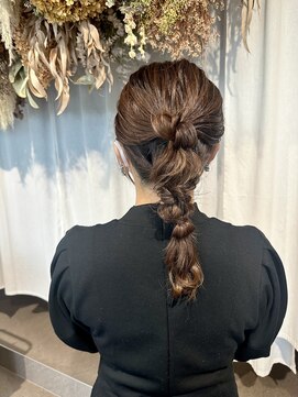 トリコ ショップアンドヘアサロン(tricot shop hair salon) ミディアムヘアセット♪yu