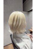 20代30代大人可愛いダブルカラーブリーチハイトーンカラー
