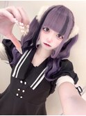 ラベンダーカラー/エクステ/ハイトーン/髪質改善