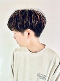 メンズマッシュ×ハイライト