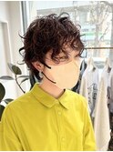 マッシュパーマショートパーマスパイラルパーマボーイッシュ女子