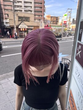 ジーナ 天王寺(Zina) ワンブリーチでピンク<<HIYORI>>