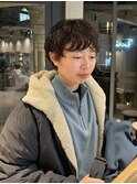 DaVin中目黒 ベリーショート×パーマ マロンブラウン