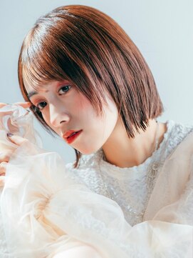 フレイムス ヘアアンドリラックス 赤羽店(Frames hair&relax) 丸みボブレイヤーボブ20代30代◎前髪あり艶髪小顔ショート赤羽