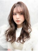 【over hair】ふんわりロング×オリーブベージュ×モテヘア