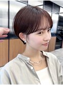 コンパクトショートカット丸みショートくびれショートボブ表参道