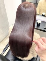 キュア 池袋(CURE) 7トーンワインレッド×髪質改善ストレート #047