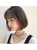 アンサ 椥辻店(ANSA)&nbsp;インナーカラー×ボブ