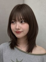 オーラ オモテサンドウ(Aura omotesando)&nbsp;ロブハッシュ×ラベンダーグレージュ
