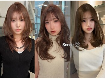 センネ 大野城(Senne)の写真/【大野城】大人可愛いレイヤー、顔周りレイヤーならSenneにお任せ☆ミディアムロングで叶う印象チェンジ