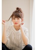 カジュアルお団子スタイル