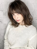 アグ ヘアー ティサーク 調布店(Agu hair ttysark) 小顔透明感アッシュグレージュ 外ハネボブ
