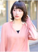 大人ミディアム髪型【20代30代40代】ストレートパーマ