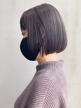 アルバム 銀座(ALBUM GINZA) ナチュラルボブ_ボブルフクールショートピンクベージュ_ba312231