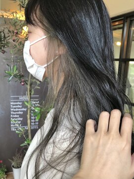 アル(AL) 【AL】小栗春花　グレーのコントラスト◎インナーカラー