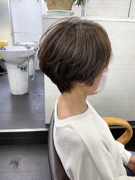 ヴィフ 大船(VIF) ナチュラルハイライトモノトーンブラウン×ショートカット