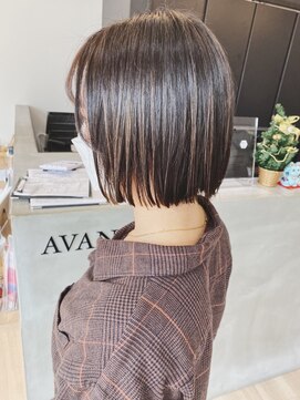 チェレ オレ 新金岡店(Chere ore) ぱっつとボブ×ハイライト×眉上バング