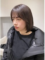 ナチュラルブラウン　内巻きボブ　恵比寿sac.みつよ