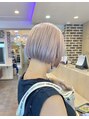 ル クール 青葉台(Le couel) ブロンドベージュ×ぱつっとボブ◎