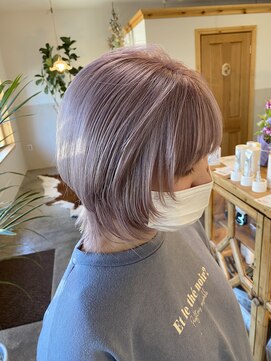 ヘアーデザインサロン スワッグ(Hair design salon SWAG) ホワイトマッシュウルフ