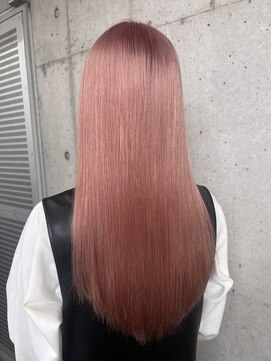 ガルボ ヘアー(garbo hair) #高知 #美容室 #くすみ #ピンク #ロング #ブリーチ #10代 #20代
