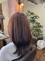 ロッソバイアルター 鎌取(ROSSO by aL-ter)&nbsp;【ピンクベージュ/インナーグレージュ/マチルダボブ】千葉香奈