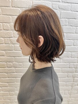 デイジー インデックスヘア 大島店(DAISY index hair) 顔まわり似合わせヘア小顔カット前髪可愛いミディアム外ハネボブ