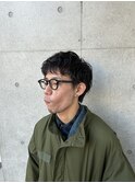 ショートピンパーマ