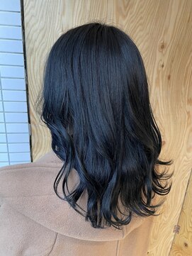 アイ(_i) #ネイビー#ダークアッシュ#ブルーアッシュ#cobaltblue