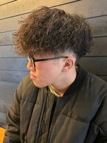 ディスイズバーバーセカンド(THIS IS BARBER 2nd)&nbsp;ツイストスパイラルパーマ　刈り上げマッシュ　ツーブロック