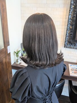 ボアップ(boappu) #イルミナカラー#ブリーチなし#赤み消し#オリーブベージュ