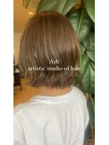 アッシュ アーティスティック スタジオ オブ ヘア(Ash artistic studio of hair) アッシュグレー×ボブ