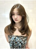 韓国レイヤー×hazel beige 【韓国ヘア】【韓国風レイヤー】