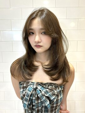 フォーカス 柏店(FOCUS) 韓国レイヤー×hazel beige 【韓国ヘア】【韓国風レイヤー】