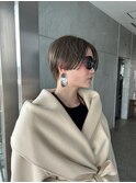 シアーベージュ× ハンサムショート